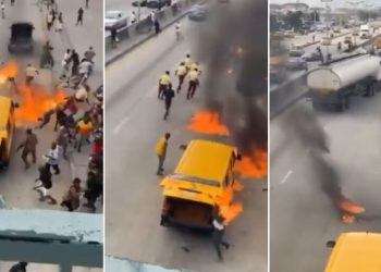 Bus driver sets LASTMA officer ablaze in Lagos