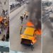 Bus driver sets LASTMA officer ablaze in Lagos