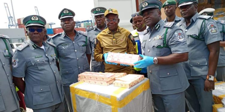 Lagos FTZ Customs Command Seizes Tramadol Worth N9B, Hands Over to NDLEA