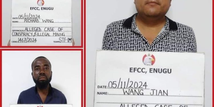 Alleged Illegal Dealing in Mineral Resources: EFCC Docks Chinese Brothers, One Other in Enugu