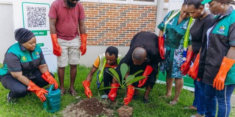 LASPARK Boosts Tree Survival Strategy, Plants Trees in Ibeshe Housing Estate